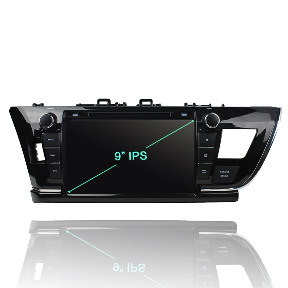 Clearance DSP 9" TDA7851 Android 9.0 Car DVD Player right left 4GB RAM 64G ROM wifi autoradio GPS Glonass Map For Toyota COROLLA 2014 2015 4