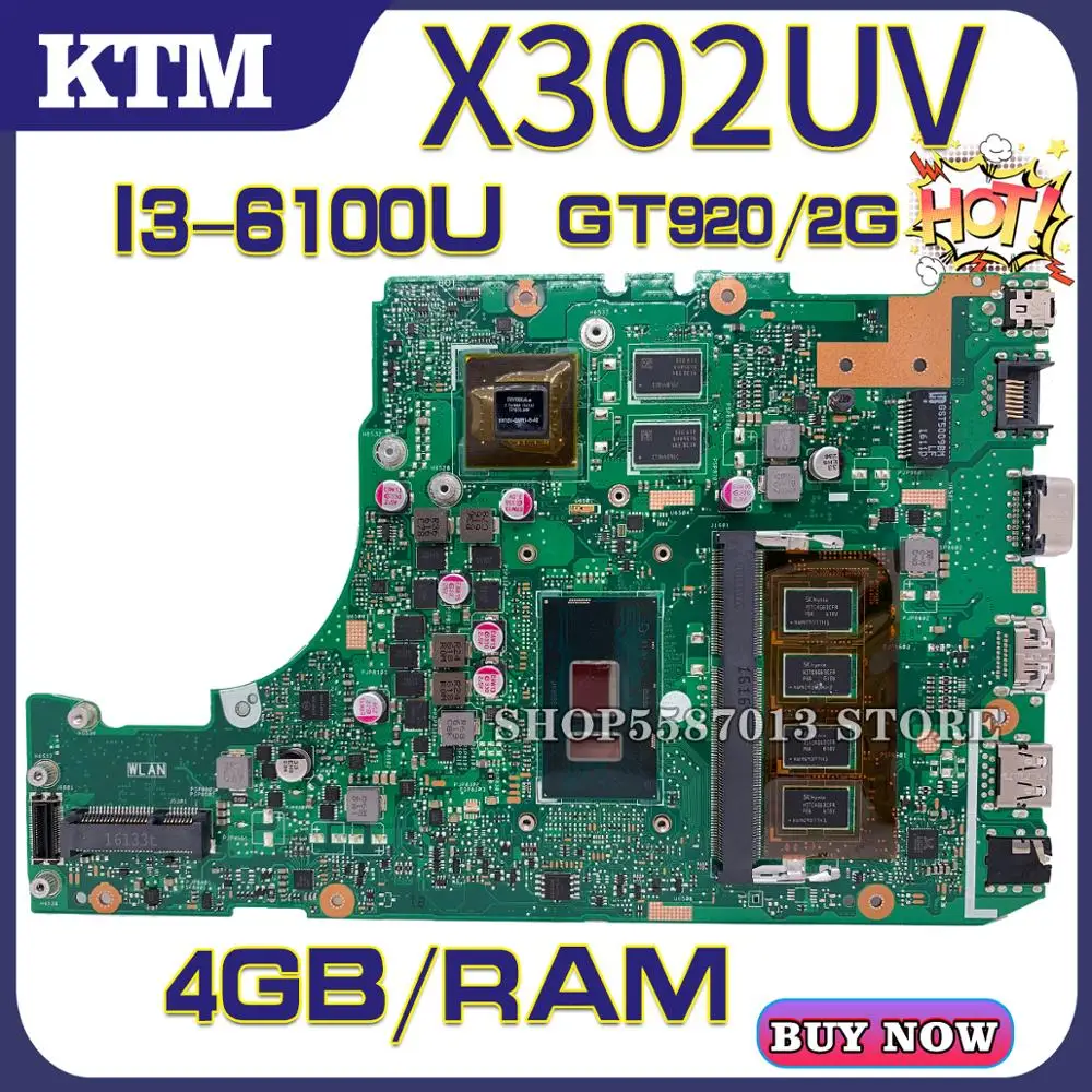 Материнская плата X302U для ноутбука ASUS X302UV X302UA/UJ X302UJ системная X302UA