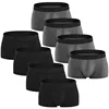 10PCS Men's Panties Underpants Man Boxer Mens Underwear Cotton Breathable  Solid Underpants Comfortable Plus Size Shorts 2