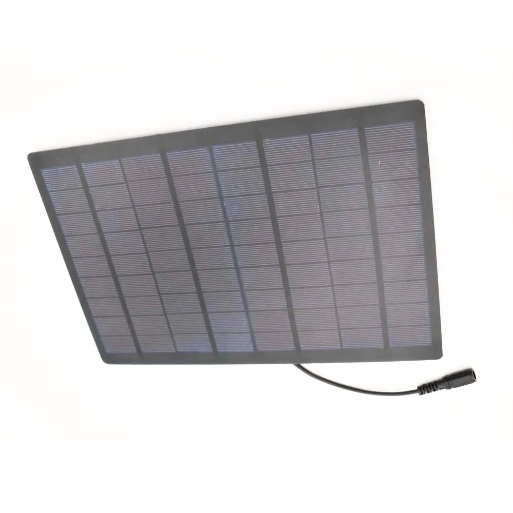 18V9W солнечная панель с 30 см 5,5*2,1 DC Соединительный кабель поликристаллического кремния DIY зарядное устройство модуль солнечной батареи провод игрушка