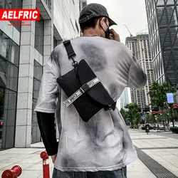 AELFRIC, модные, унисекс, холщовые сумки через плечо, 2019, для женщин и мужчин, дикие сумки через плечо, для пары, нагрудная сумка, карман для