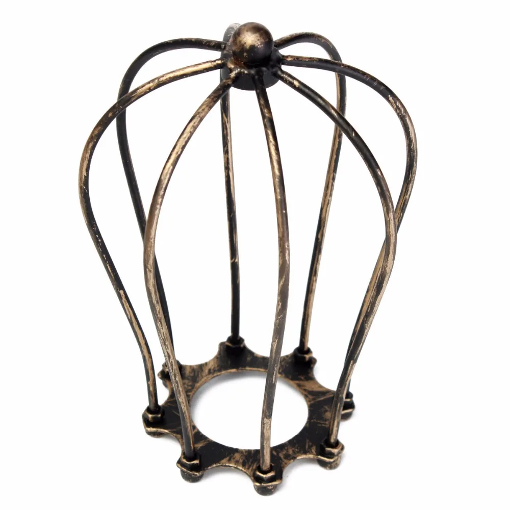 

Lamp Cage Hanging Lamp Iron Bulb Shade Holder Light Decor Guard Home Vintage Wire Home Light Holder Lightening Tools Xmas Lamp
