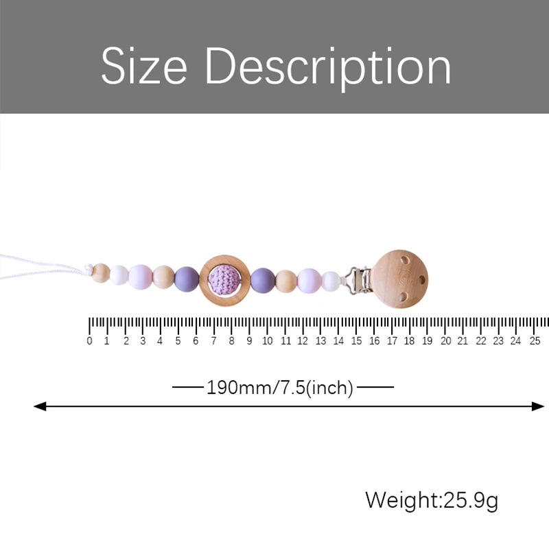 1 шт. детский прорезыватель, зажим, цепочка, деревянный держатель для сосков, бук, силиконовые бусины, зажим для пустышки, деревянное кольцо, игрушка, детские товары, подарок