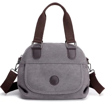 

AUAU-Shoulder Tote Bag Solid Color Messenger Bags Wild Bags Casual Commuter Canvas Bags