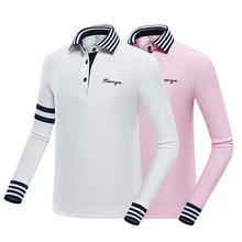 Новая рубашка для девочек топы с длинными рукавами, одежда для гольфа Весенняя униформа, футболка в полоску, Матросская одежда уличная Футболка спортивная "Футбольный клуб №6"