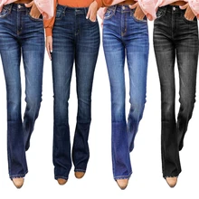 

Jeans Women 2022 Spring Fashion Mom Jeans Straight Leg Pants Washed Blue Casual Long Denim Trousers High Waist Jeans Streetwear