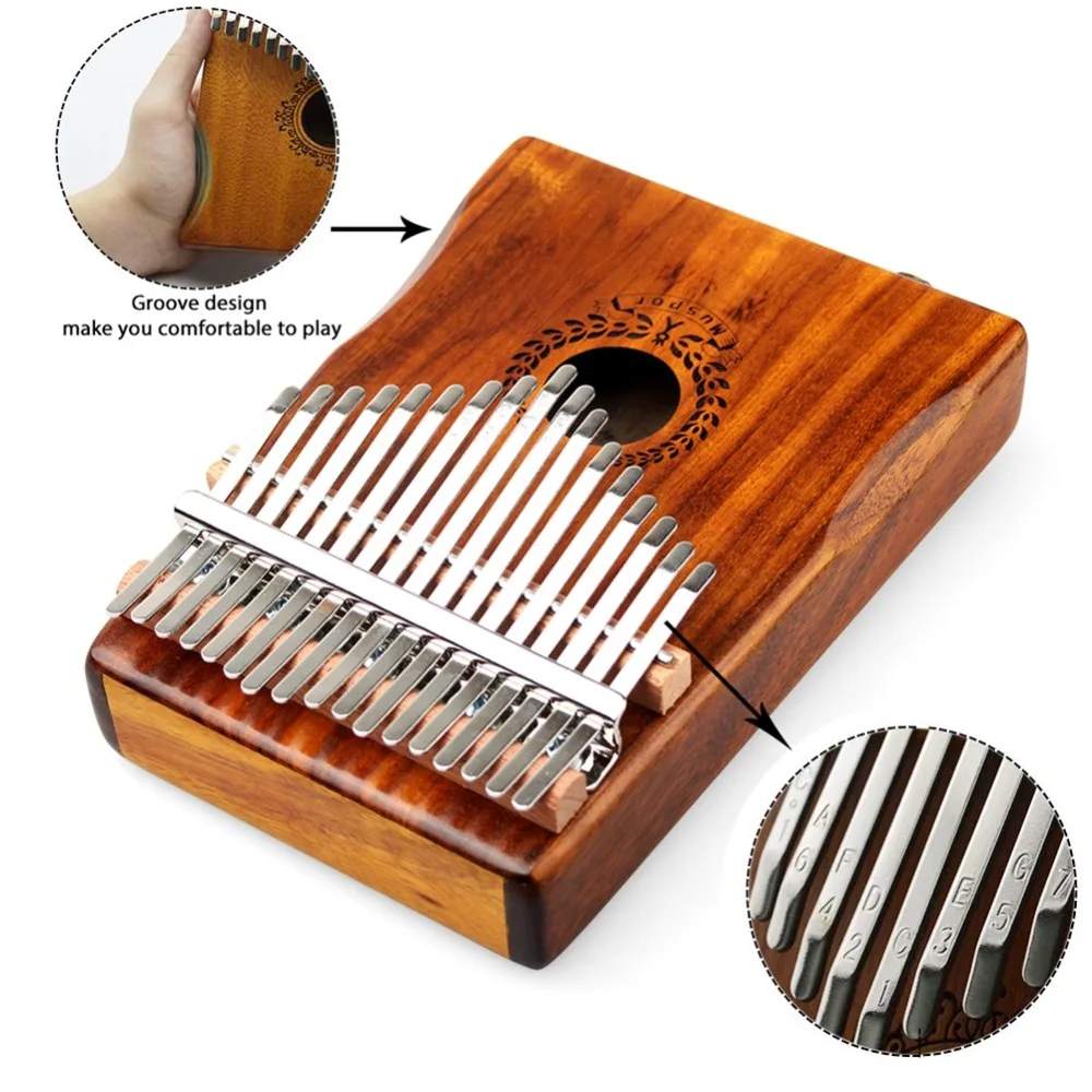 17-клавишным электрическая коробка Kalimba Mbira калимба массив акации игрушечное пианино с новыми 17 Бонд эквалайзера для Рождественский подарок