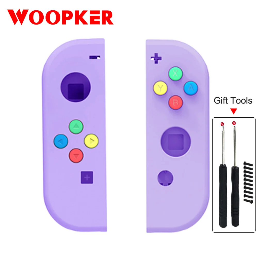 Protective Case with Button for Nintend Switch Joy Con Replacement Shell White Transparent Pink Purple Cover | Электроника
