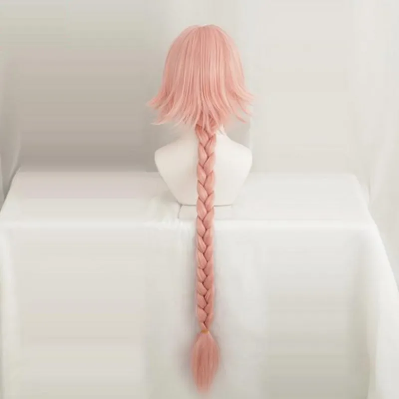 Парик Аниме astolfo розовый Fate Apocrypha косплей парик синтетические термостойкие волосы аниме Fate Apocrypha косплей волос женские парики