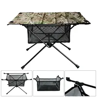 Outdoor Folding Table with Net Pocket Portable Foldable Aluminum Table 2