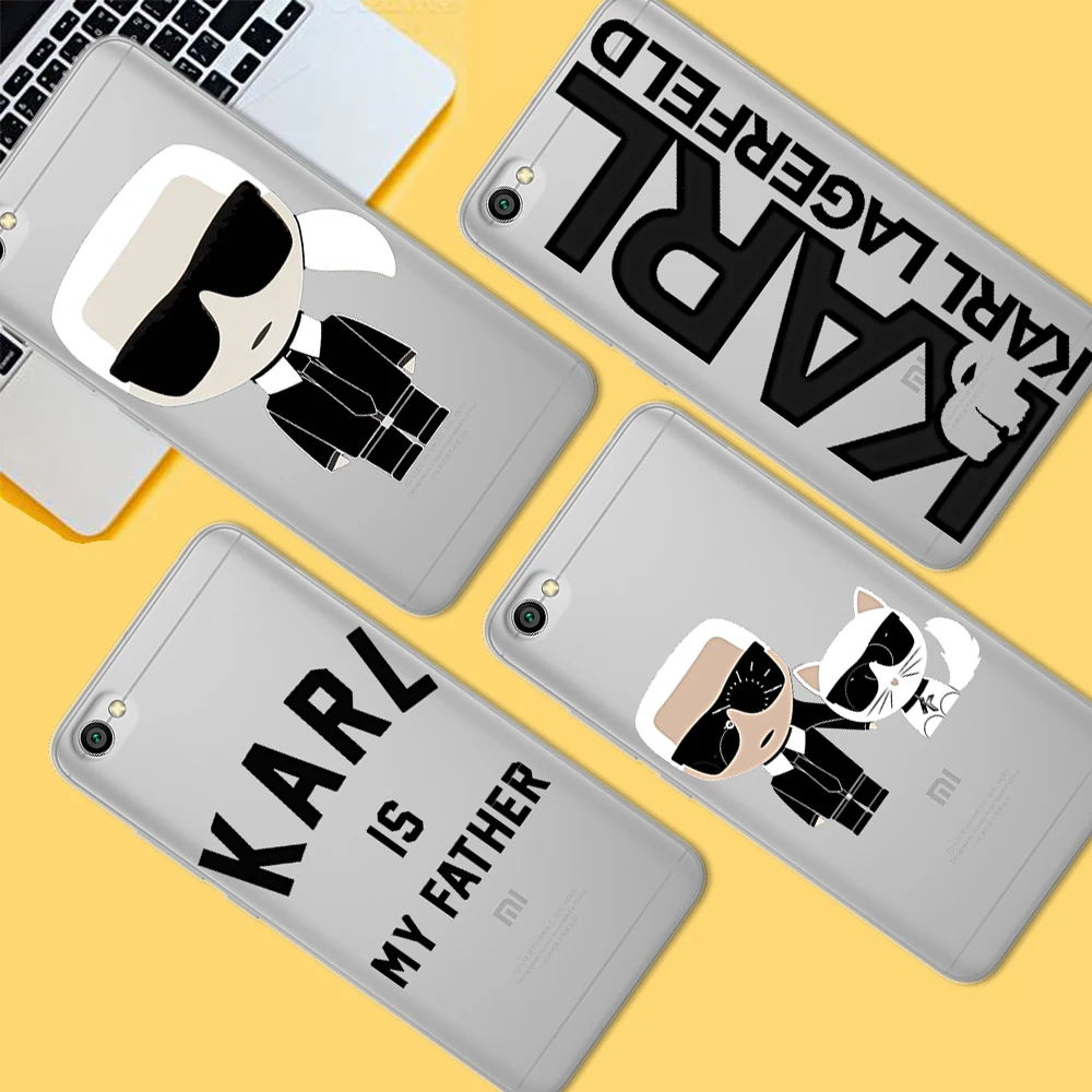

Karl Lagerfeld For xiaomi Redmi Mi 8 6 CC9 A2 Lite 5X 6X A1 6A 4X 4A 5 9 Plus Note 4 5A Prime Pro Cover Case Coque Etui funda