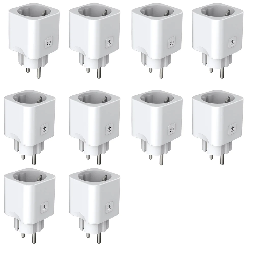 Ewelink умная розетка EU Smart Plug WiFi Пульт дистанционного управления с Alexa синхронизация включения/выключения питания умный дом Google - Комплект: 10 pc