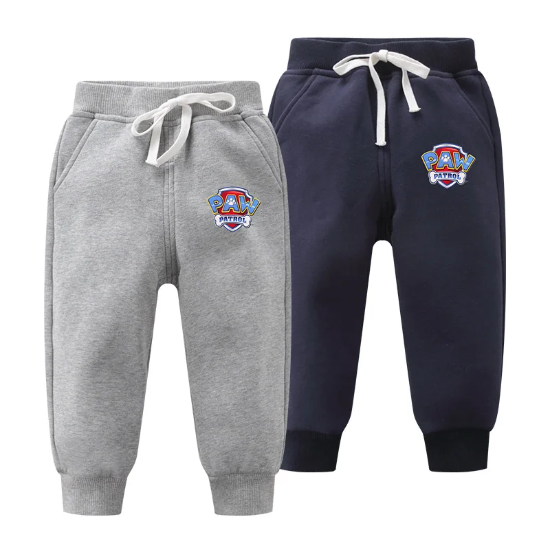

Pants with Velvet Sub-2018 Winter New Style Children Skinny Pants Big Boy Brushed And Thick Children Casual Pants Men And Women
