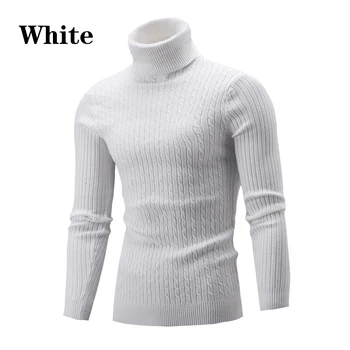 

Spring Men Turtleneck Sweaters Turtle Neck Turtleneck Sweater Stretch Jumper Slim Fit Knitwear Tops Fashion