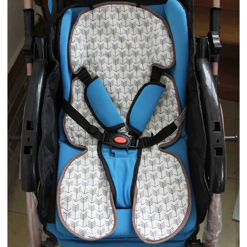 

2019 New Baby Kid Summer Floral Pattern Sleeping Mat Breathable Stroller Seat Mat Cool Liner Cushion Stroller Accessories
