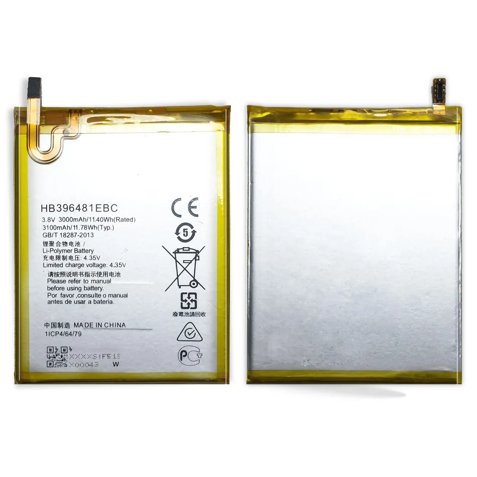 Аккумулятор мобильного телефона для huawei ASCEND G7 PLUS HONOR 5X GR5 5A G8 G8X RIO L03 UL00 TL00 сменный аккумулятор 3100 мАч HB396481EBC