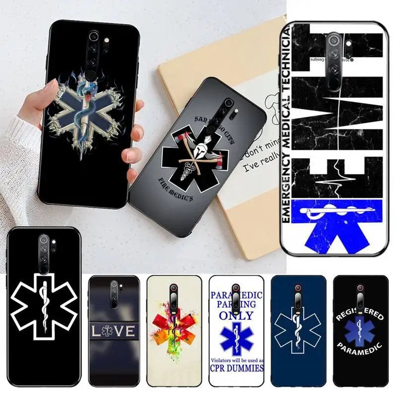 EMT EMS медицинский спасательный значок Coque чехол для телефона Redmi Note 8 8A 8T 7 6 6A 5 5A 4 4X 4A