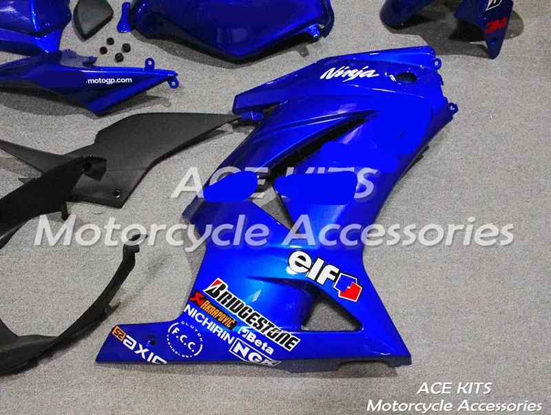 Мотоциклетный обтекатель abs для Kawasaki Ninja250 2008-2012 впрыска Bodywor сенсационная цвет синий, черный; Большие размеры 34–43+ майка ACE № 886