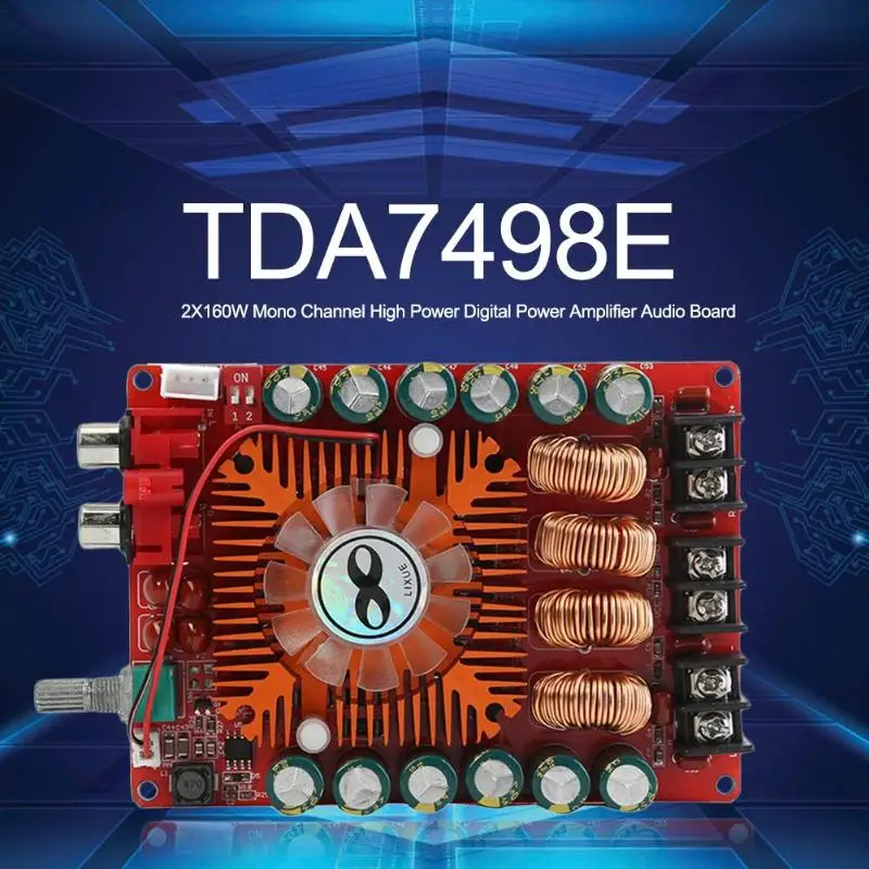 TDA7498E 2X160 Вт моно канал высокой мощности цифровой усилитель мощности аудио Плата стерео динамик усилитель