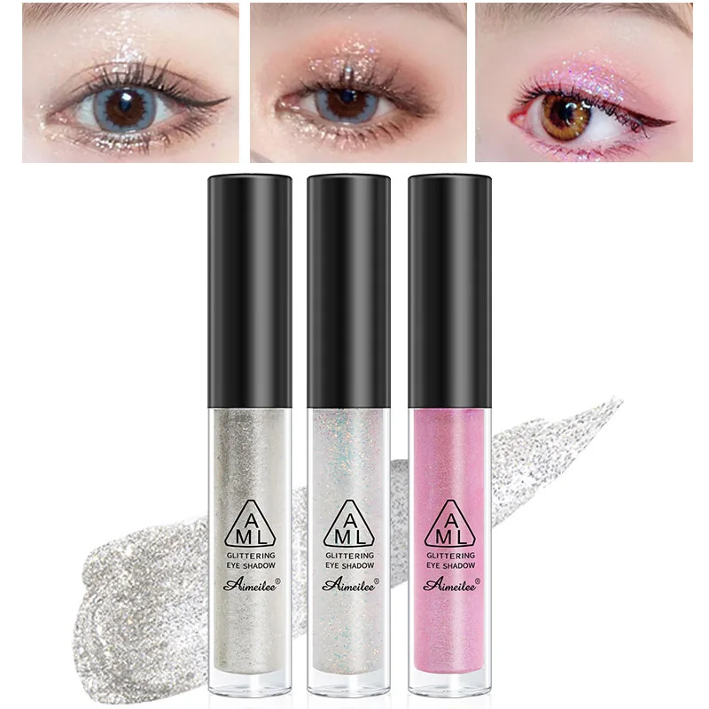 

Diamond Eye Shadow Nude Metal Shimmer Glow Glitter Single Liquid Eyeshadow Makeup Pigment Accessorices Beauty Cosmetics