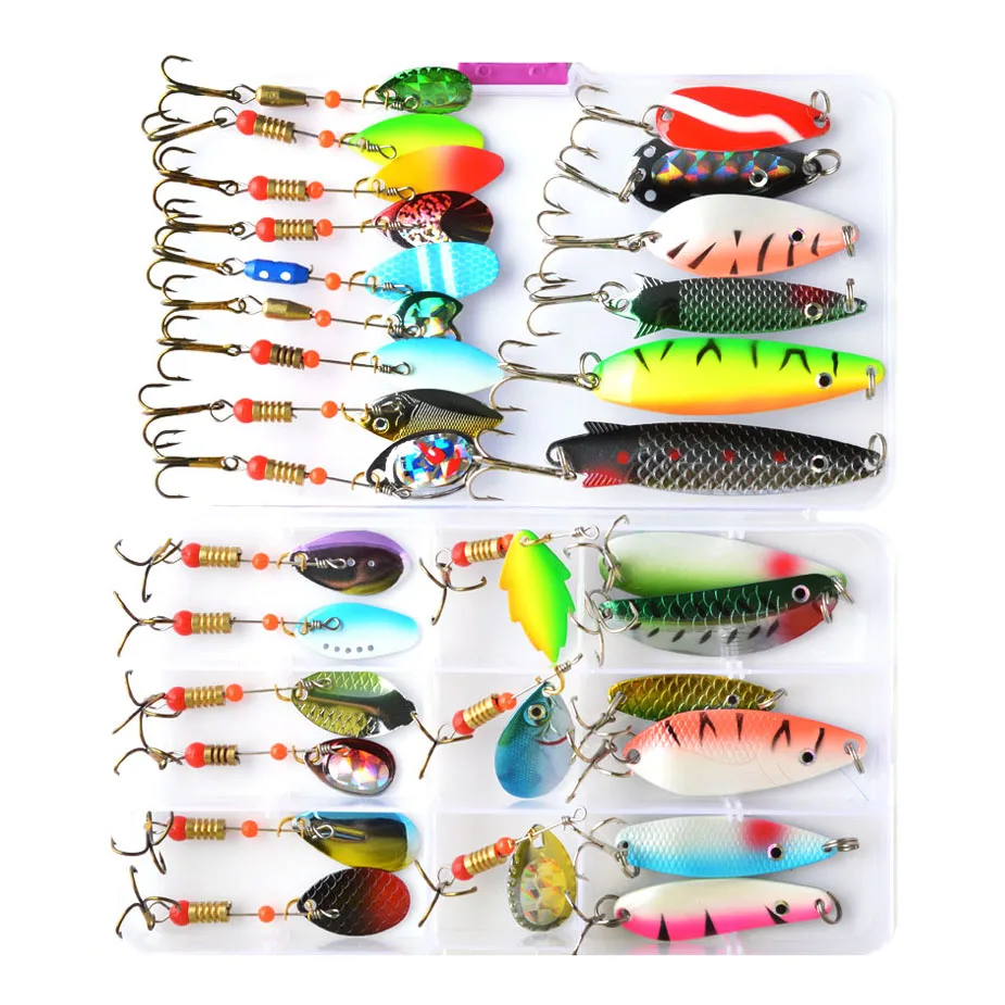 10Pcs Spinner baits for Bass Pike fishing wobbler metal Trout spoon lures  Rubber skirts spinnerbait isca artificial hard lure - AliExpress