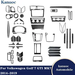 For Volkswagen Golf 7 GTI MK7 2013 2014 2015 2016 2017 2018 2019 Carbon Fiber Interior Decorate Stickers Car Styling Accessories