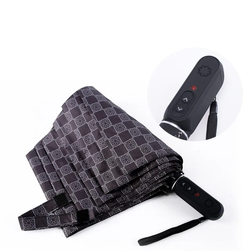  100% fully auto open auto close rechargeable electric windproof 200 times using 1 time charging umb