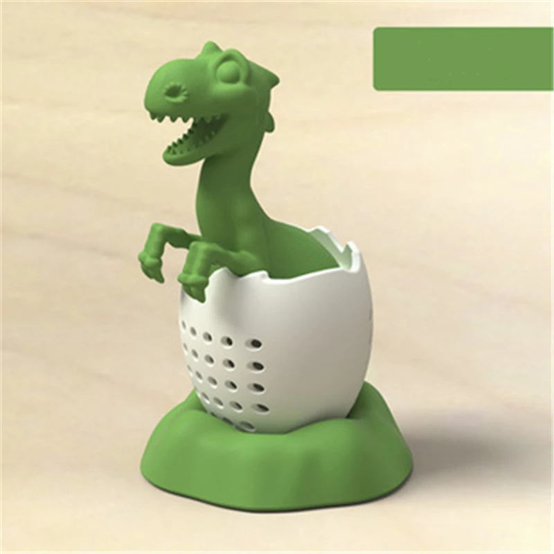Best Selling Silicone 3D Tyrannosaurus Rex Tea Strainer Filter Cute Dinosaur Infuser DIY Loose Leaf Accessories | Дом и сад