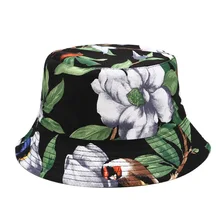 Складная Женская Рыбацкая шляпа с принтом, стильная уличная шляпа от солнца, дикая Панама
