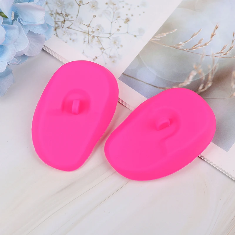 rose 2 шт./лот, защитное покрытие для ушей, прозрачное силиконовое покрытие для уха, ныряния, душа, мягкое, анти-шум, храп, Спящая Ушная пробка - Color: rose