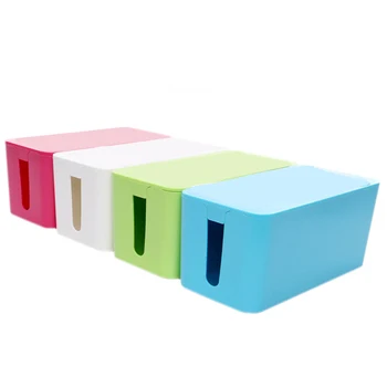 

Plastic Wire Storage Box Cable Manager Organizer Box Power Line Storage Cases Junction Box Household Necessities 3 sizes
