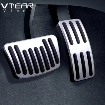 

Vtear For Hyundai creta ix25 solaris Accessories Accelerator Footrest Brake Pedal Aluminum Car Plate pads Interior 2018 2019