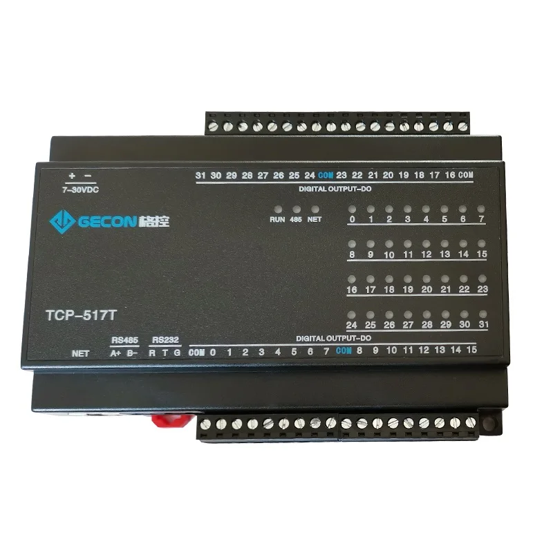 

32-channel NPN Transistors Output DO RS485 Modbus TCP Module Grid-controlled Electrons Per 100 MA
