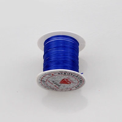 Deep blue Кристально эластичная струна из бисера ювелирные изделия эластичная струна эластичная веревка сотканный вручную ювелирные аксессуары - Цвет: Deep blue
