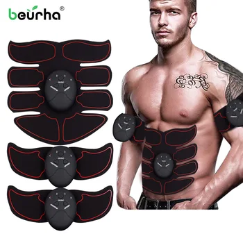 

ABS Fitness Device Electric Muscle Stimulator Body Slimming Massager Abdominal Training Buttocks Toner Exerciser EMS Hip Trainer