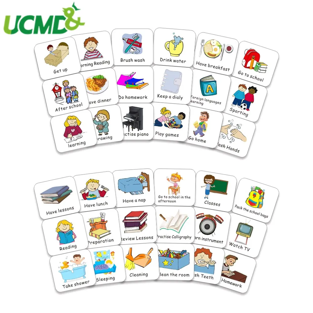 Tarjetas magnéticas de colección de calendario para niños, imán de nevera para Horario de 40 Uds., etiqueta de tarjetas de trabajo de comportamiento de responsabilidad