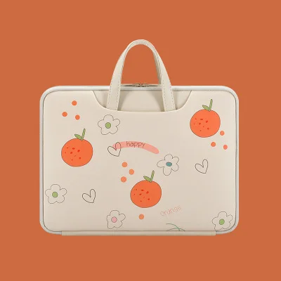 

For Apple Dell cartoon painted laptop handbag PU cute Korean fashion 13.3 inch 14 inch waterproof