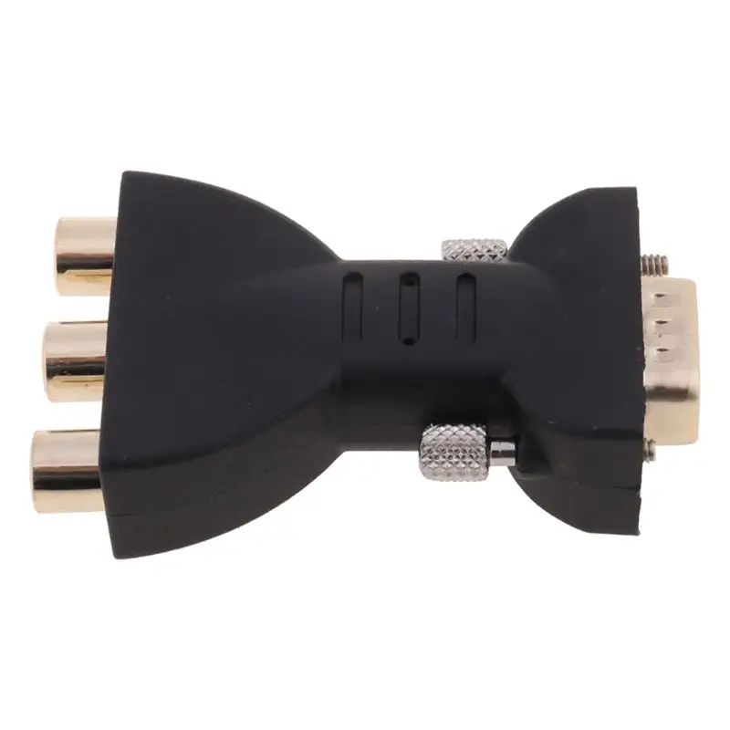 

VGA to AV Adapter VGA to 3RCA Plug Converter Component Video Jack Connector