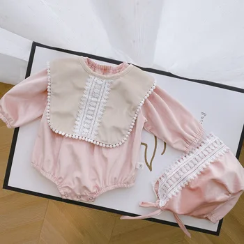 

Baby Clothes Girl Romper Tassel Baby Autumn Winter Clothes Newborn Long Sleeve Boys Jumpsuit Hat 2pcs Infant Girl Clothes 0-24M