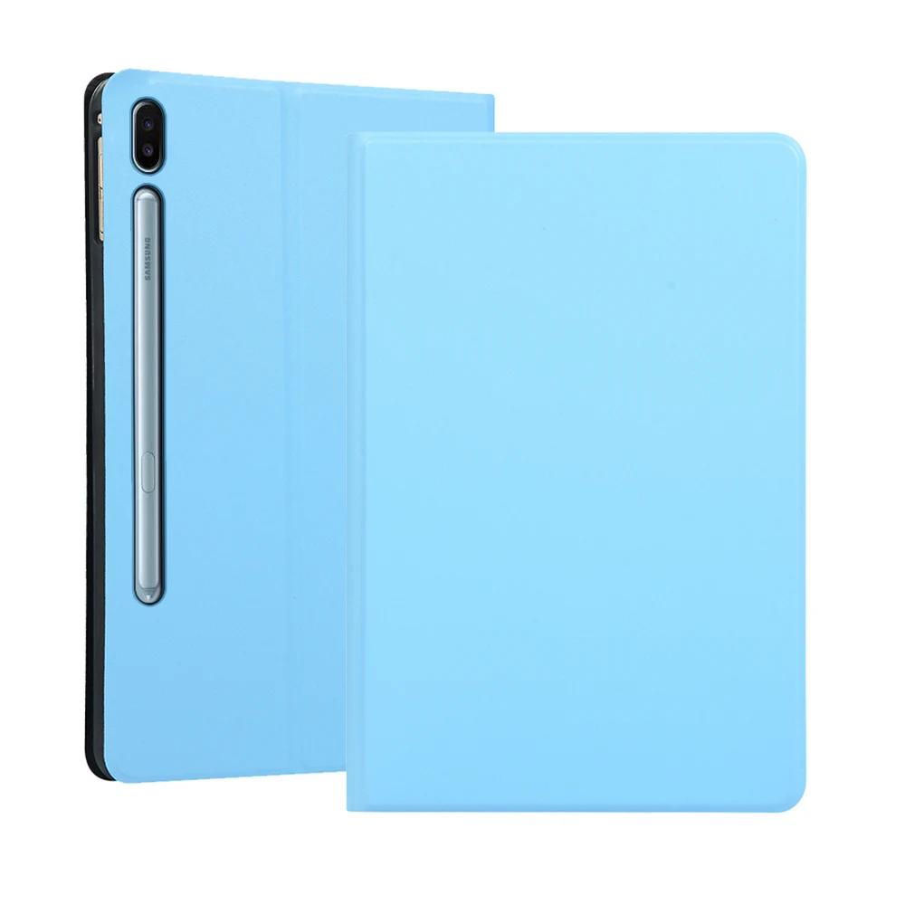 Для samsung Galaxy Tab S6 10,5 дюймов SM-T860 T865 чехол для планшета PU+ TPU флип-чехол с подставкой из эластичной кожи с противоскользящими полосками
