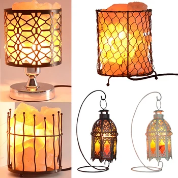 

Iron Salt Lamp Home Decorative Table Lamp Night Light EU AU US UK PLUG