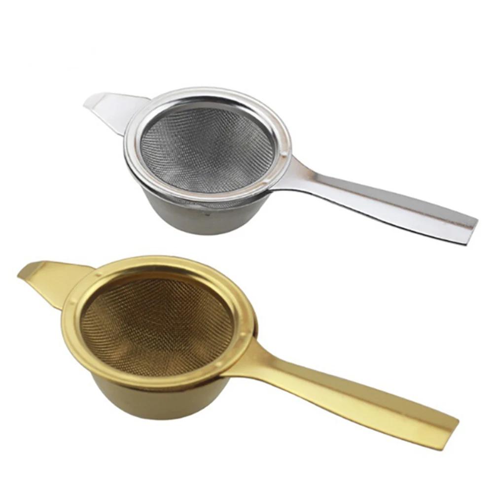 

Fine Mesh Stainless Steel Tea Strainer filter with Non Slip Handle for Straining Teas and Cocktails or Sifting Flour,Sugar,Herbs