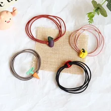 Ободок для волос с фруктами и овощами, милый ободок для волос в Корейском стиле, ободок для волос из сплава, Детские аксессуары для волос INS