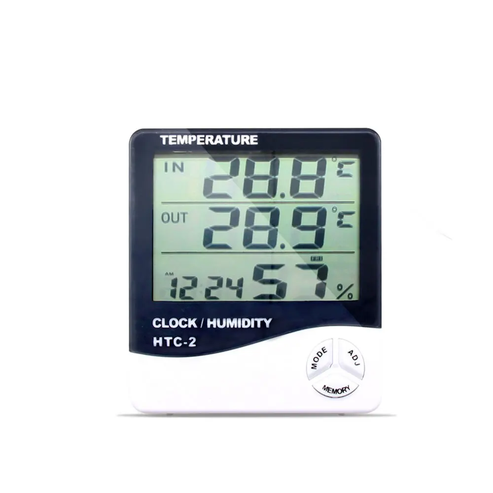 Гигрометр HTC-2 инструмент метр Датчик температуры Профессиональный Черный Белый гаджет теплица цифровой термометр