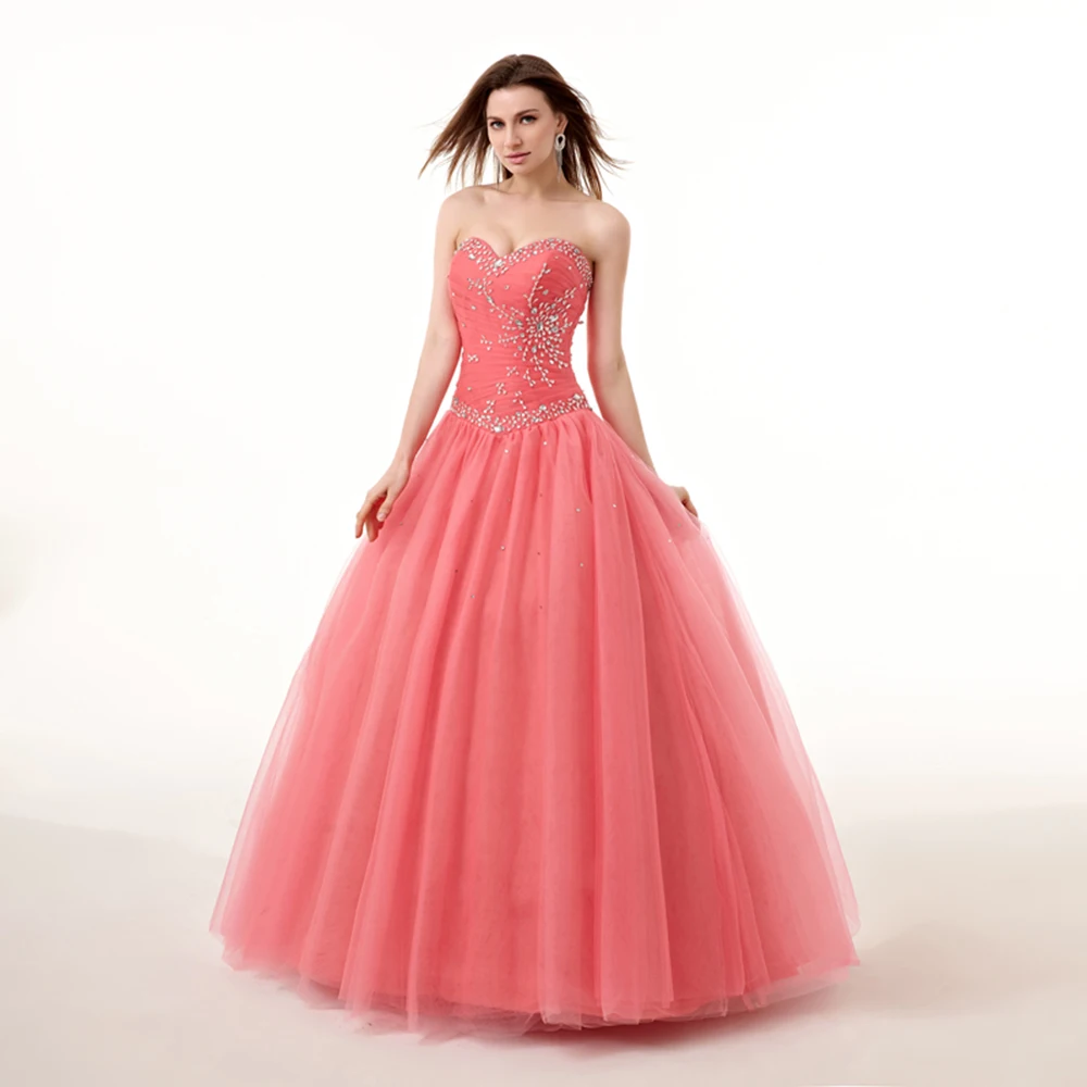 Дебютантное бальное платье для выпускного вечера Vestido De Quince Robe De Soiree великолепные Бальные платья хрустальные бусины реальное изображение