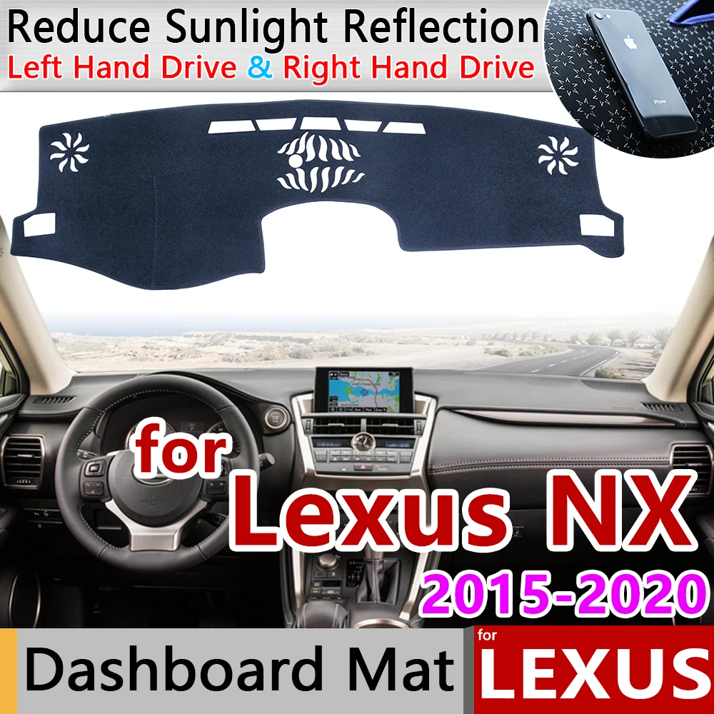 Для Lexus NX NX200t NX300h NX200 NX300 200t 300h 200 300 2015 ~ 2020 Противоскользящий коврик приборная