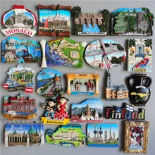 Fridge Magnets Monaco Croatia Sweden  Nepal Germany France Spain Kuwait World Tourist Souvenir collection refrigerator stickers