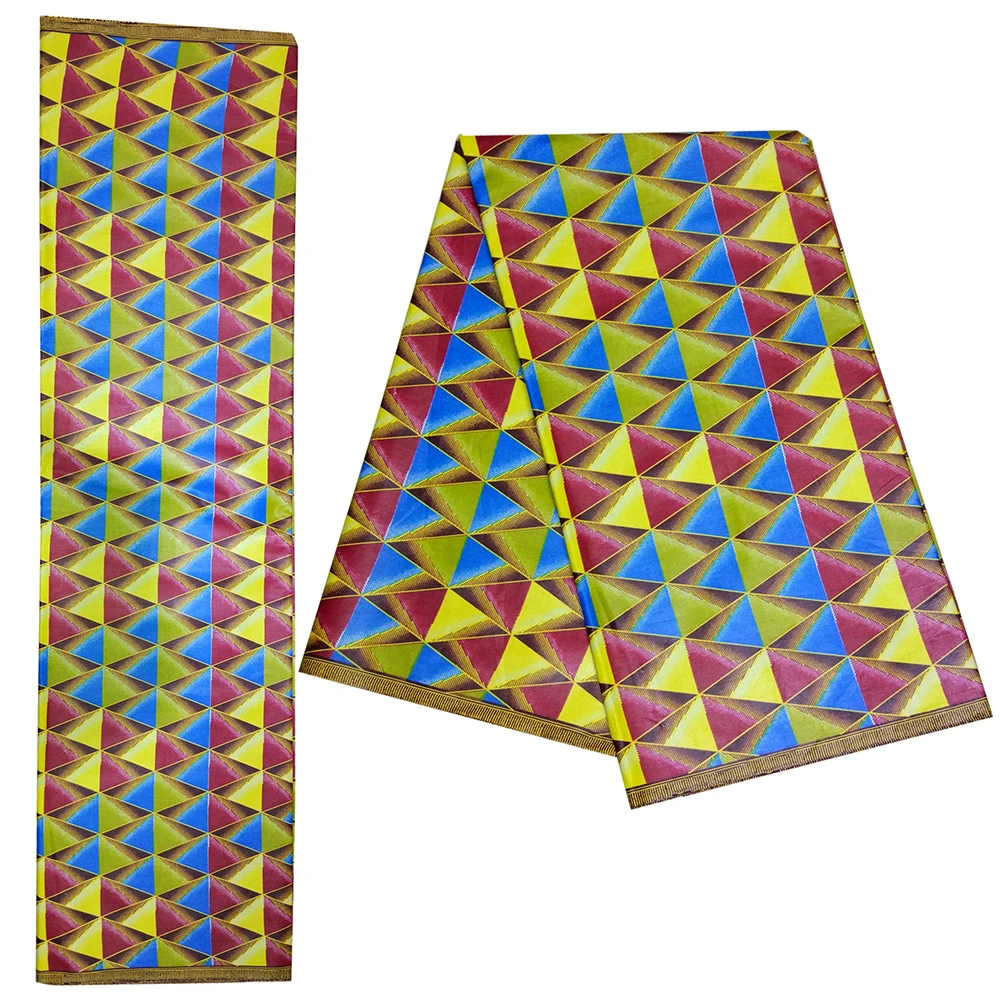 Excellent African Ankara Pagne Tissu Cotton Veritable Dutch Wax Guaranteed Batik Fabric For African Clothing 6 Yards