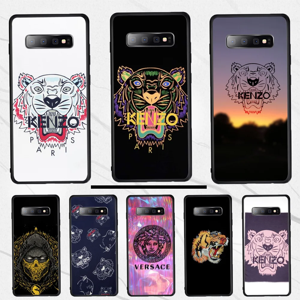 

For Samsung S10 Tiger head Luxury brand Phone Case Cover Hull For Samsung S10 S10e S10Plus S9 S9Plus S8 S7 S6 edge plus