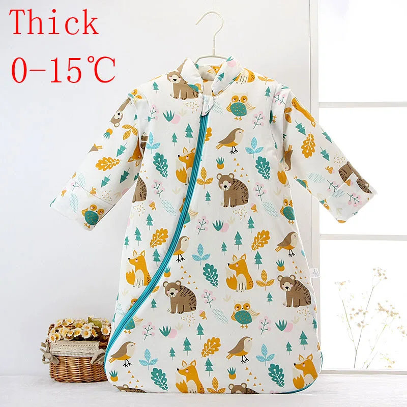 Thick Детский спальный мешок, зимний толстый теплый спальный мешок для новорожденных, детский спальный мешок для коляски, аксессуары для коляски - Цвет: Thick